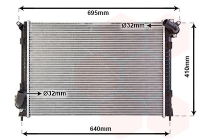 VAN WEZEL radiatorius, variklio aušinimas 06002307